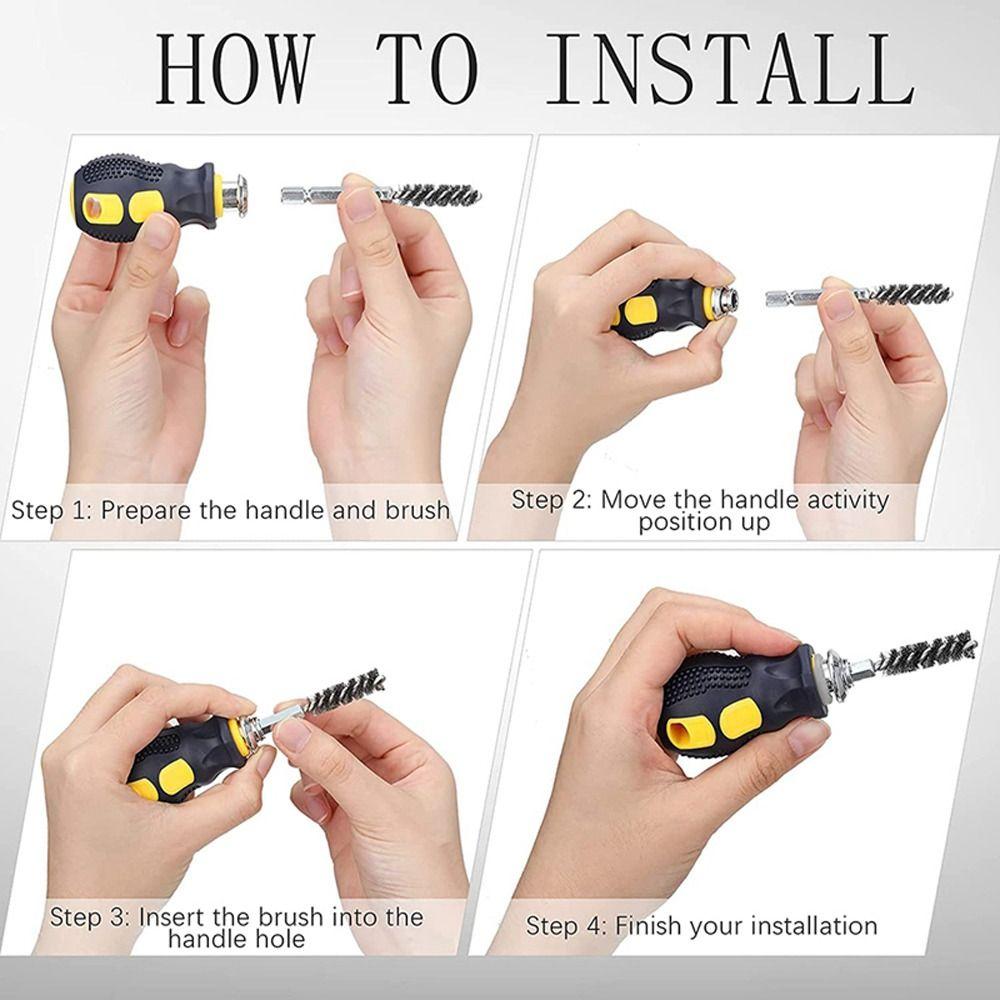 Groove Cleaner Golf Clubs Head Hosel Brush Golf Club Brush Cleaning Brush Electric Drill Wire Brush