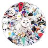 50 Japanese Anime Gintama Stickers: Waterproof Decorating Set for Notebooks, Laptops, and Suitcases