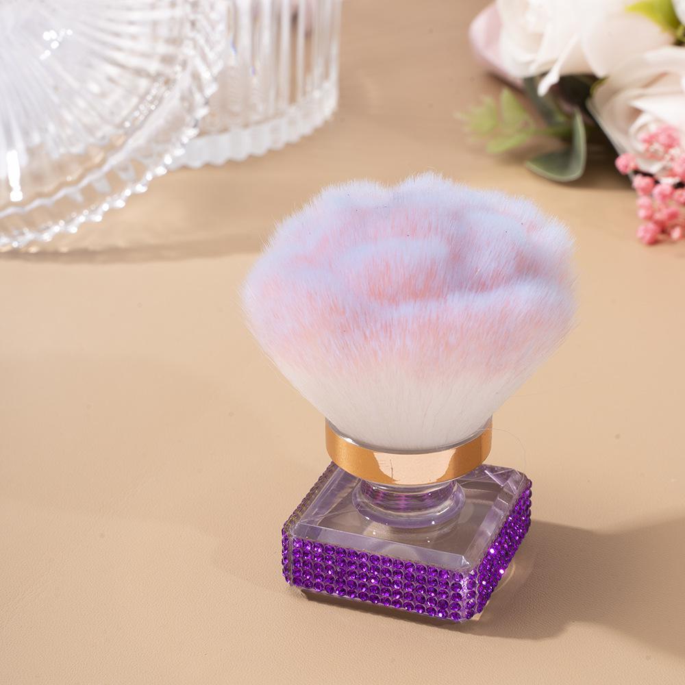 Pinceau à poussière pour nail art, poudre libre, pinceau fond de teint, pinceau maquillage, beauté, nouvelle génération, set de diamants, vente chaude, multifonctionnel