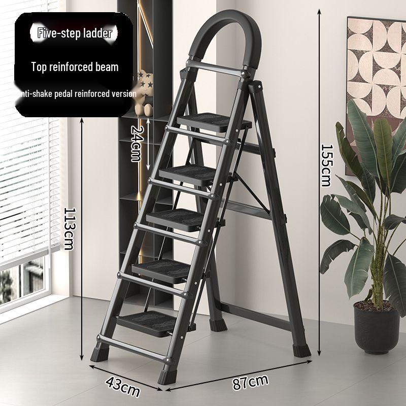 Portable Multi-Functional A-Frame Folding Ladder for Home and Engineering Use