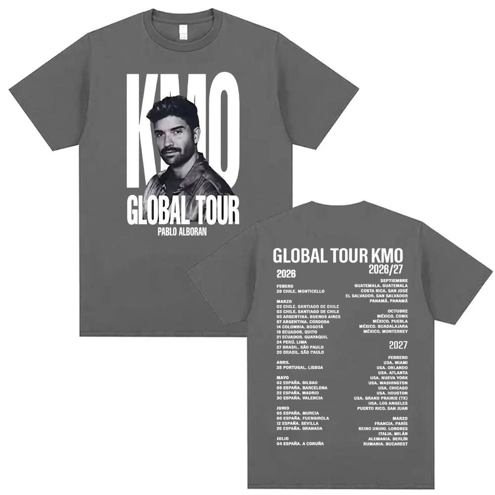 Pablo Alborn Global Tour Kmo Merch T Shirt Unisex Women Fashion Hip Hop Style Tshirts Vintage Casual Oversized YK Top