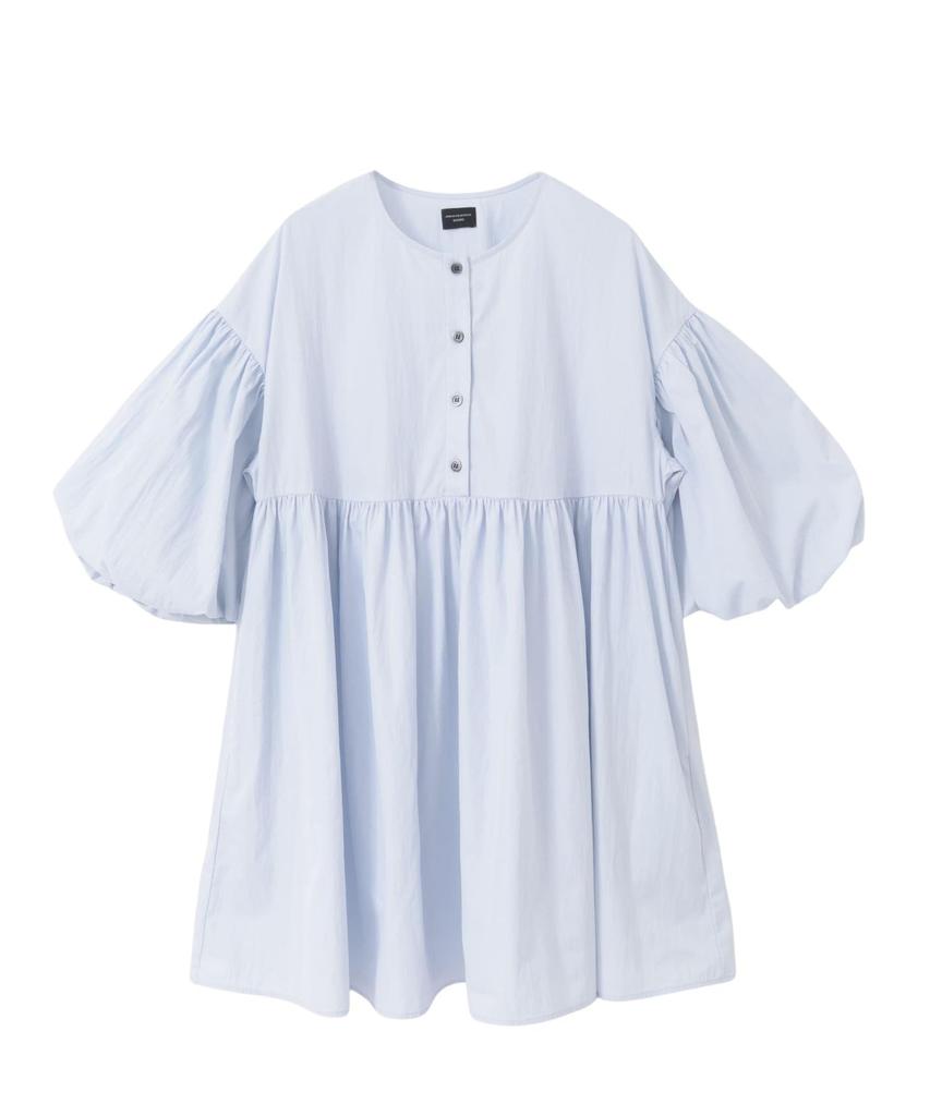 URBAN RESEARCH DOORS Women's Volume Sleeve Tunic Dress, Size SAX M, DRA4-23R105