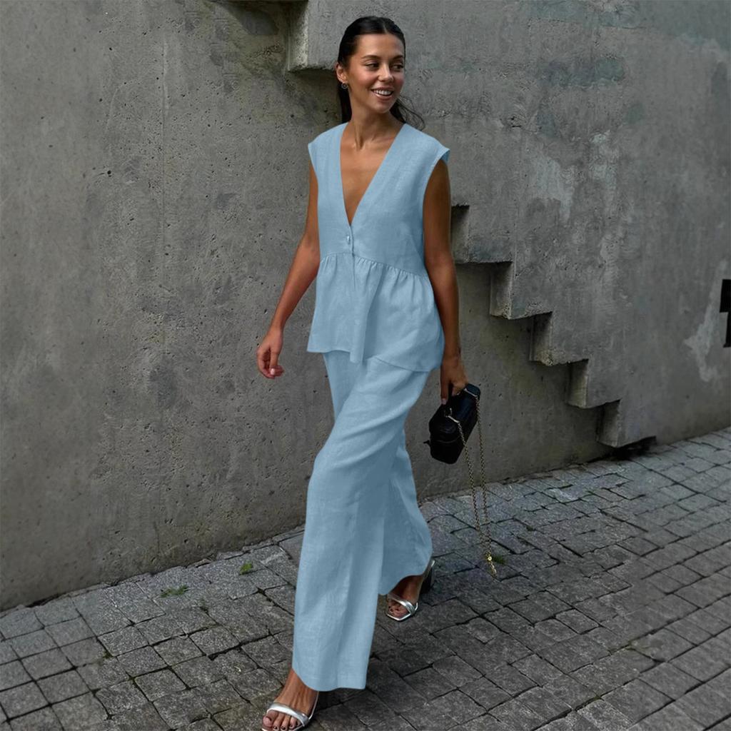 Damen Lässig Wickel V-Ausschnitt Kalte Schulter Jumpsuit Outfits Hose Romper