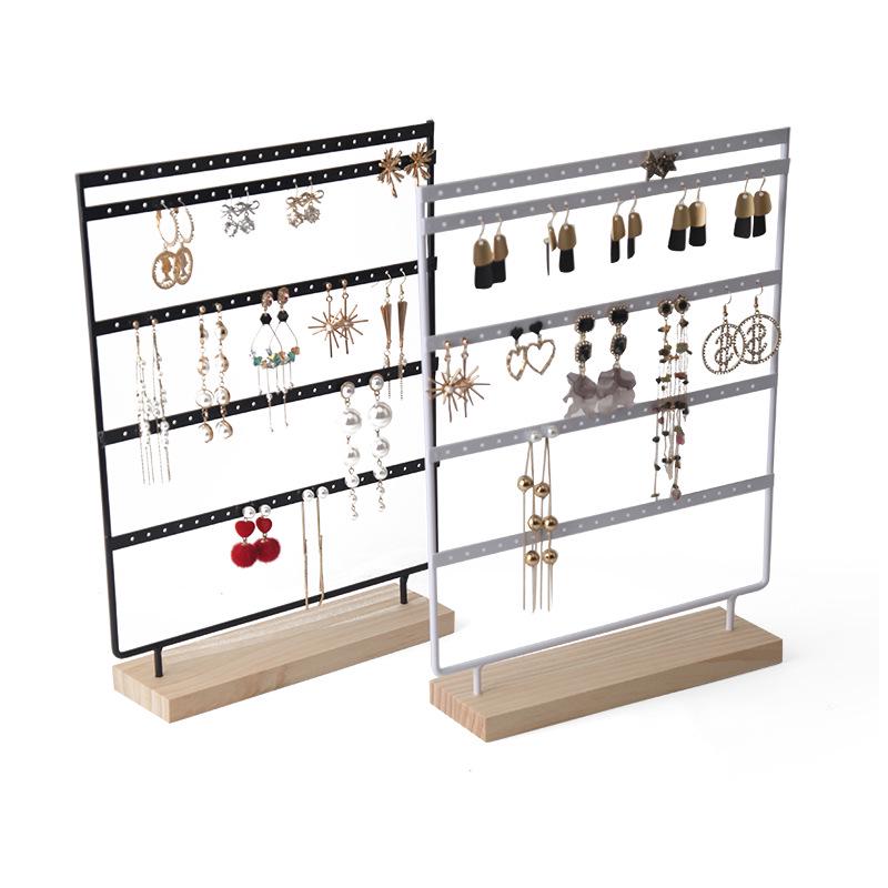 Zhiyu 5-Tier Earring Stand with 100 Holes for Jewelry Storage