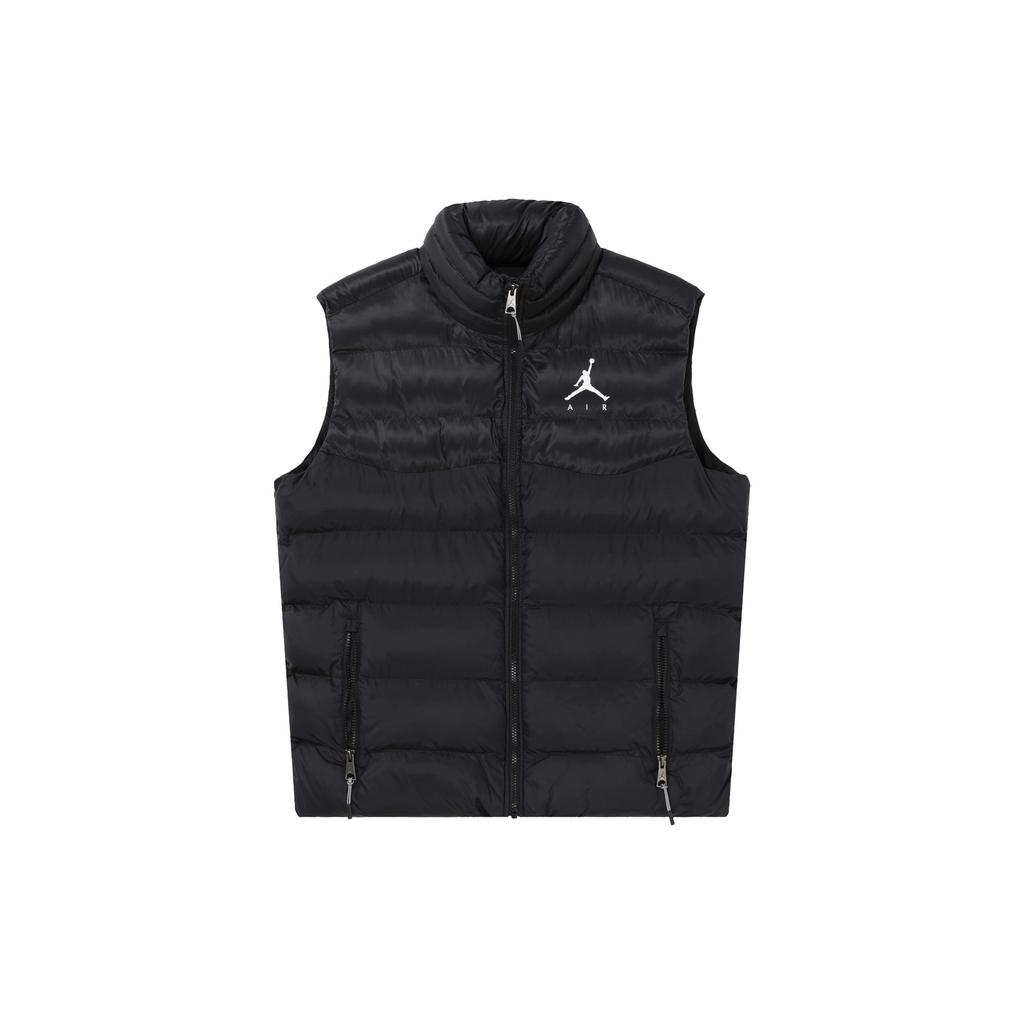 Jordan Jumpman Men's Logo Print Zip-Up Puffer Vest Black CN4268-015