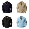 Lässiger Herren-Sweatshirt mit Strickjacquard-Stoff für Herbst-Winter-Mode