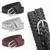 Casual Versatile Woven Belt Korean Style Solid Color Jeans Belt Retro Handmade Woven Skirt Belt for Women