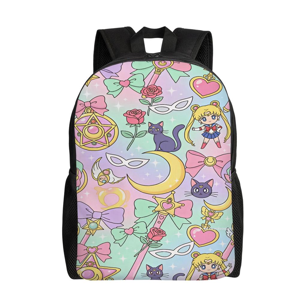 Sailors Moon Backpack Outdoor Backpacks Girl Custom Soft High School Bags Stylish Rucksack