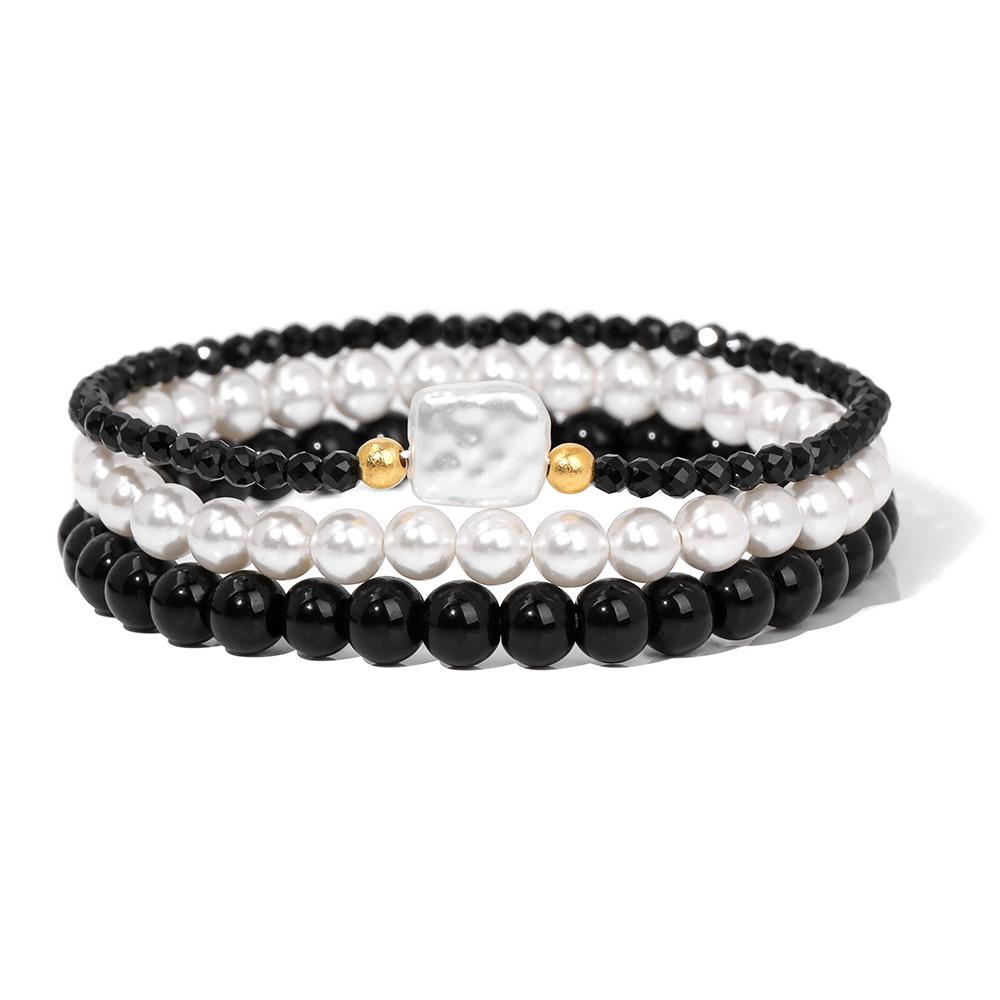 

JYL TS Bracelet Set Triple Layer Beads Brings Harmony And Positive Energy FK1756-19CM кедр груди кольору