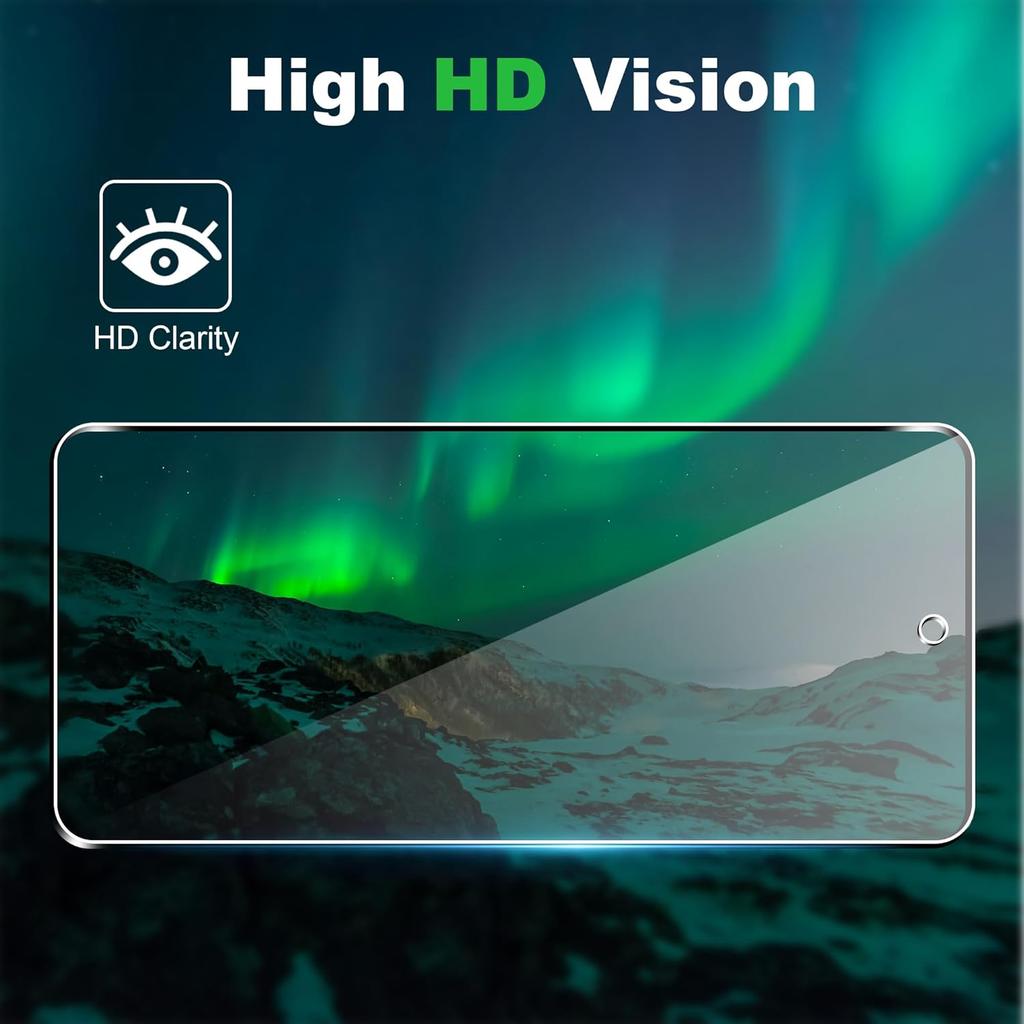 For Google Pixel 9 Pro XL Clear TPU Anti-Scratch Phone Case+2.5D Arc Edge Screen Protector