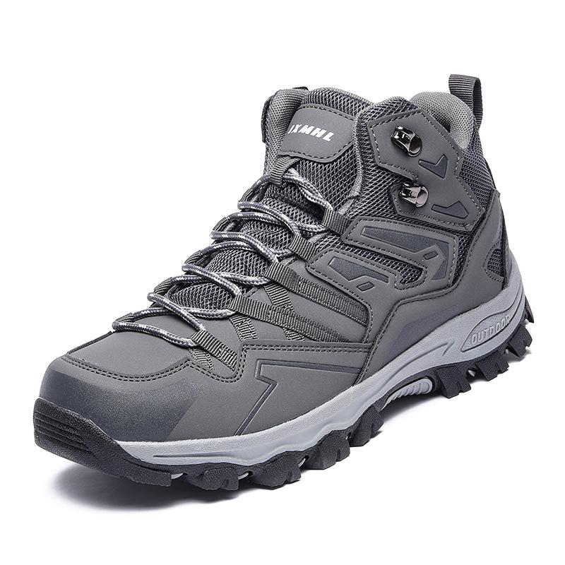 Winter Large Size High-top Hiking Shoes Couple Travel Hiking Shoes Non-slip and Wear-resistant Outdoor Sports Shoes