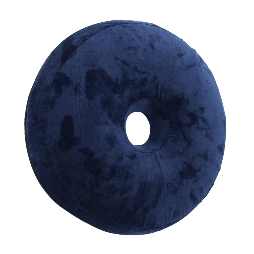 Donut Pillow Seat Cushion Memory Foam Donut Chair Cushions for Postpartum Pregnancy Hemorrhoids Tailbone Relief Navy Blue