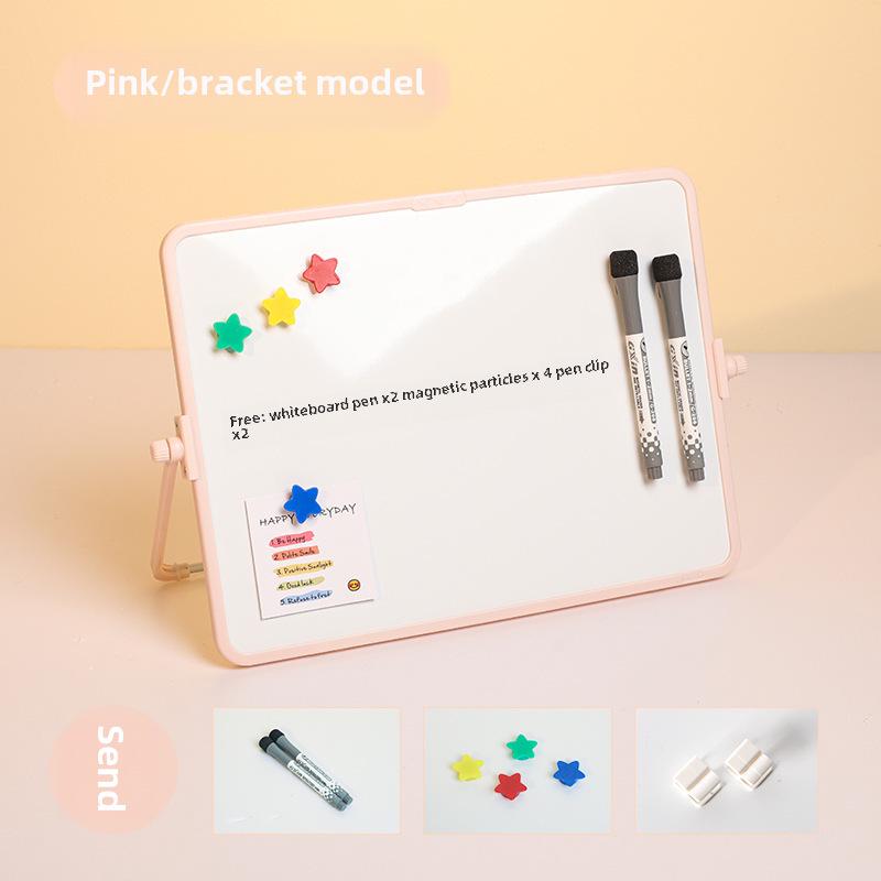 Funik Dubbelsidig Magnetisk Raderbar Whiteboard för Barn - Skriv- och Ritbord för Skrivbord med Ställ