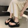 Fashion Women's Sandals 2025 Summer New Wedges Fashion EVA Flip Flops Women Platform High Heels Outdoor Beach Shoes Sandalias De Mujer