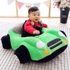 Children's Cartoon Car Plush Sofa Chair - Anti-Fall Learning Seat & Toy for Birthday Gift