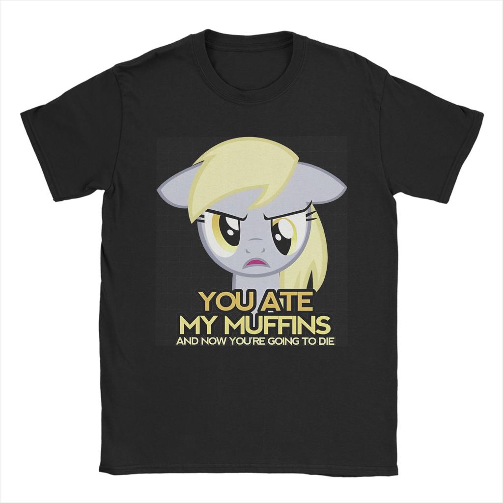 Oversized T Shirt Beach Muffins Derpy Hooves Trending T Shirts 100 Cotton Tee Shirt For Unisex Y2k Basic Design Short Sleeve