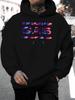 2026 Music Festival Summer New Arrival Unisex Casual All-Match Style Fashion Hoodie with Individual Colorful Fluid Print Letter GAS Design Unique Lett