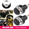 2pcs Motorcycle LED Handlebar End Turn Signal Light White Yellow Flasher Handle Grip Bar Blinker Side Marker Lamp Lighting 12V