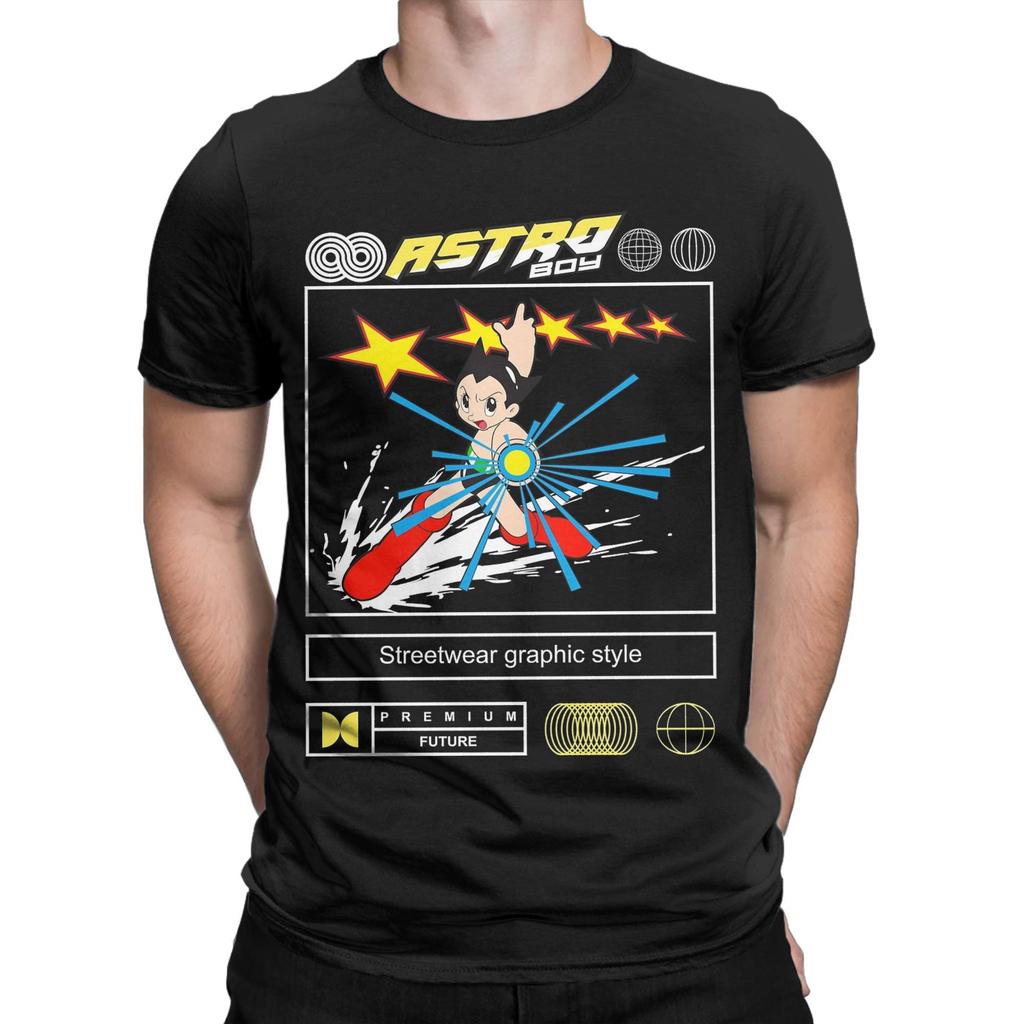 The Iconic Robot Hero Astro Boy T Shirts Men 100% Cotton Funny T-Shirts Crewneck  Tees Short Sleeve Clothing Big Size