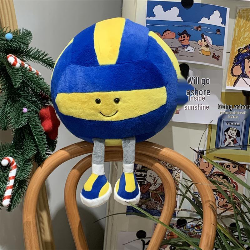 Multisport Plush Doll Pendant: Basketball, Football, Volleyball, Badminton, Rugby, Baseball, Tennis