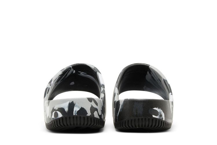 Men's Slides Nike Calm Slide Marble Black Grey Black/Black/Black