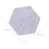 12Pcs Felt Hexagon Wall Board Memo Self-Adhesive Bulletin Board Decorative Tile for Notes Photos Message Display