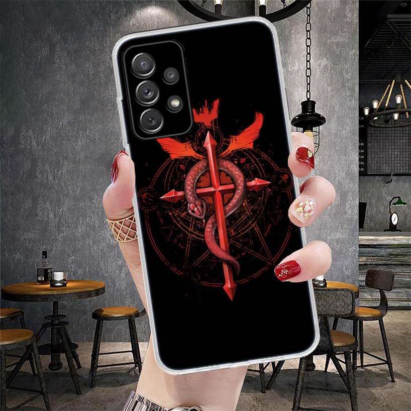 Fullmetal Alchemist Anime Phone Case For Samsung Galaxy A12 A22 A32 A52 A72 A02S A51 A50S A71 A70 A31 A20S Note 20 Ultra S10 A10