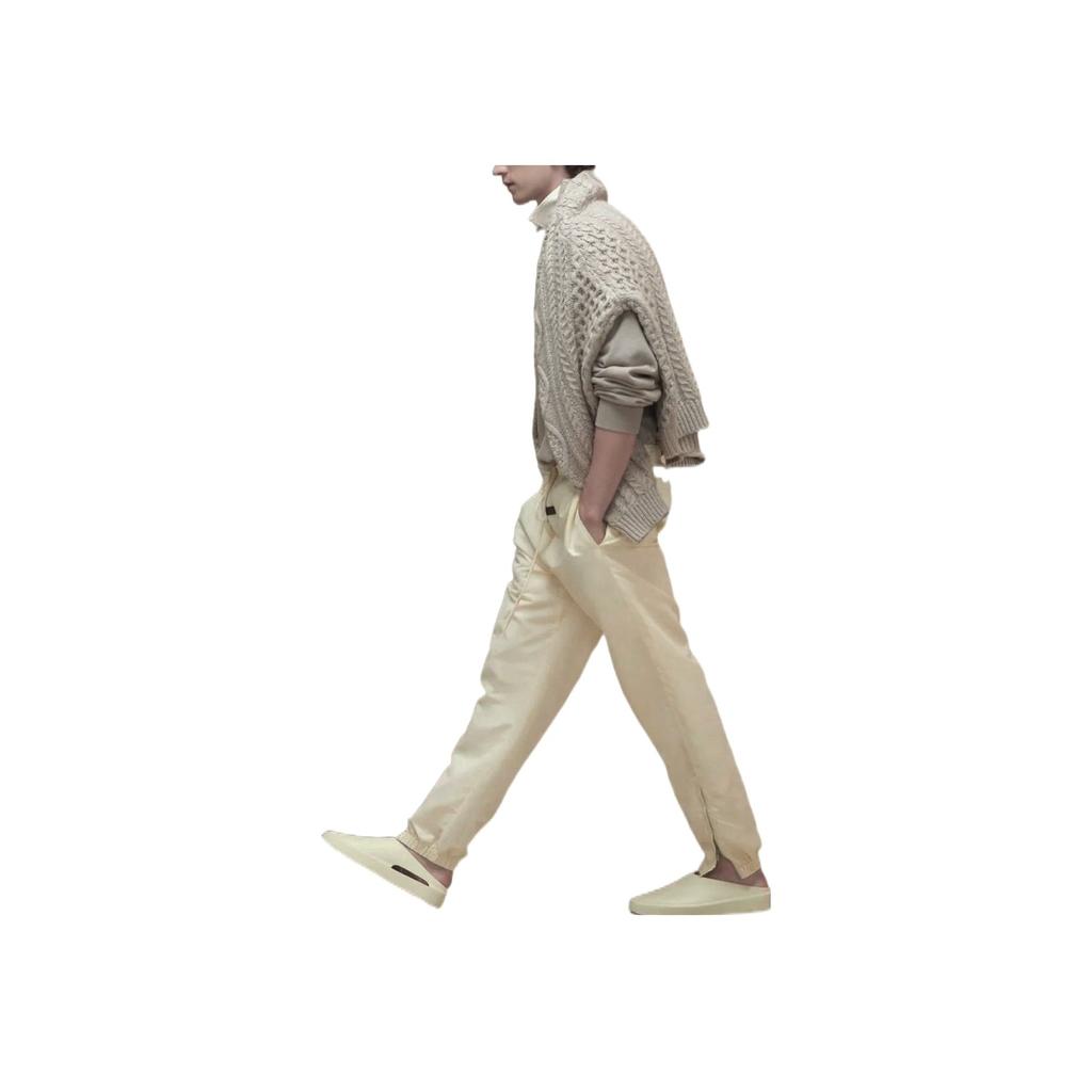 Fear of God Essentials Fw22 Knitted Track Pants With Elastic Waist And Cuffs Men Bottoms Smoke FOG-FW22-039