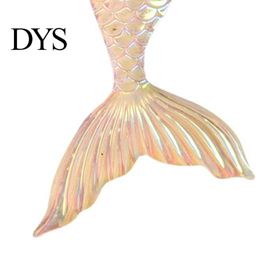 Cartoon 10Pcs Resin Accessories Lovely Shiny Colorful Fish Tail Flat Back Ornament DIY Mini Mermaid Charms Hairbow Phone Christmas Gift