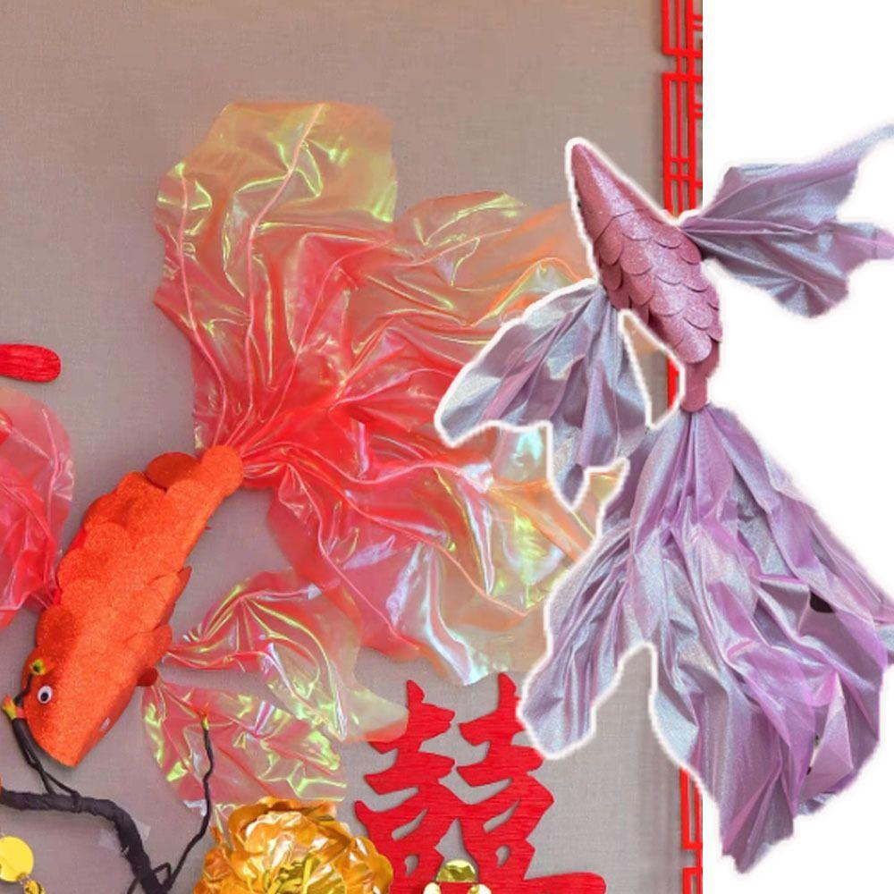 The Year of The Horse Fish Hanging Decoration Fish Pattern DIY Wedding Ornament Red Color New Year Decoration Party Supplies