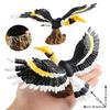 Oenux Garden Bird Figurines Snowy Owl Toucan Bucerotidae Animals Model PVC Action Figures Collection Toys For Kids Birthday Gift