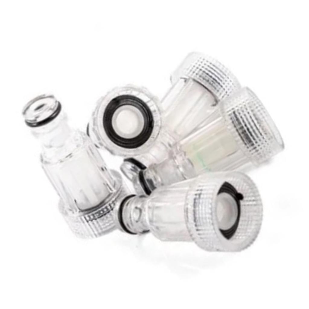 5Pcs Car Clean Washer Water Filter 34in Diameter Detachable Easy To Clean Washer Connection Tool