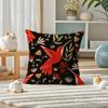 Simple Farm Crop Flower Print Pillow Case Double-Sided Plush Sofa Cushion Covers Organic Breathable Invisible Zipper