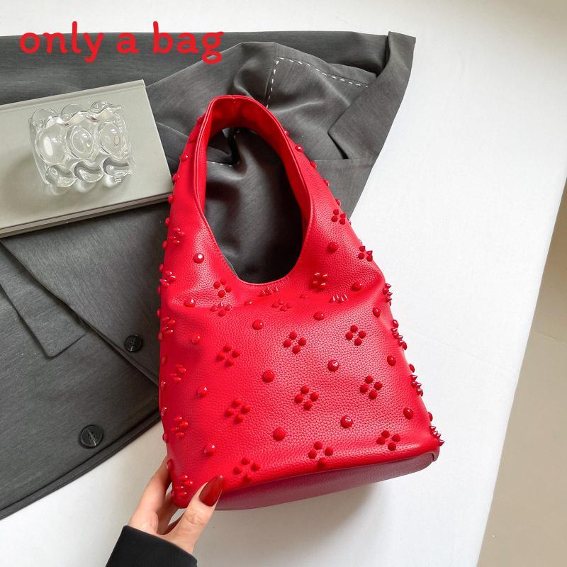 Crossborder Fashion Large Capacity Bucket Bag With Rivets For Daily Fashion And Versatile Style