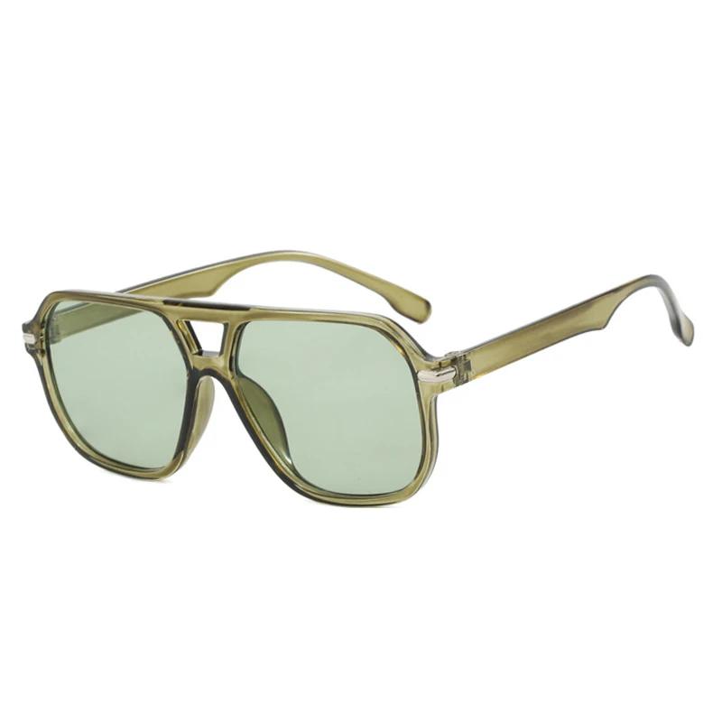 Luxury Trendy Twin Bridge Pilot Women Sunglasses Oversized Frame Classic Men Brand Design Sunglass Fishing Driving Eyewear Uv400