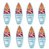 10pcs /Lots Cartoon Summer Surf Style Embroidered Fruit Drinks Patch Iron On Patches For Clothing Lobster Turtle Starfish Sew Diy 