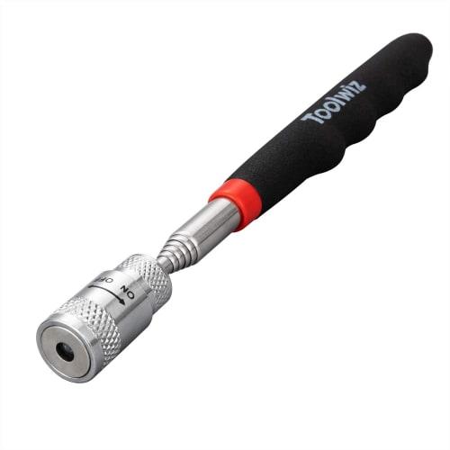 Toolwiz MPT-36 Antenna-Type Magnetic Pickup Tool, Handheld Magnet Catcher, 3.4kg (36N) Suction Force, LED, Extendable Up To 80cm, Super Strong Magneti