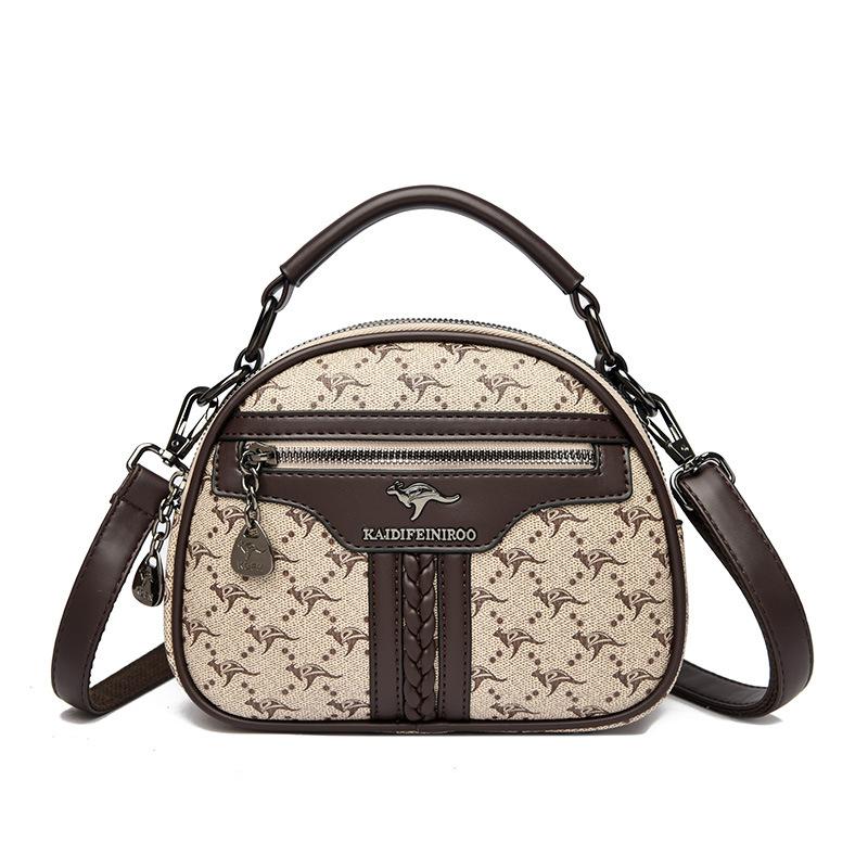 Textured Bag, Crossbody Bag, Multi-layered Women's Bag, Small Bag, Mom's Bag, Single-shoulder Bag