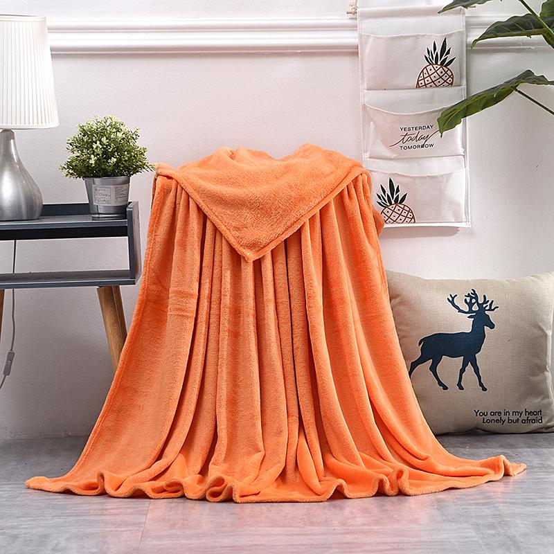 Soft Warm Blankets For Beds Winter Mink Throw Solid Sofa Cover Bedspread Winter Plaid Blankets Winter Sheet Bedspread 3size
