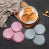 Air Fryer Egg Mold Round Shape Eggs Mold 3 Cavity Non-Stick Silicone Air Fryer Egg Pan Egg Steamer Cooking Mold Fried Egg Tool