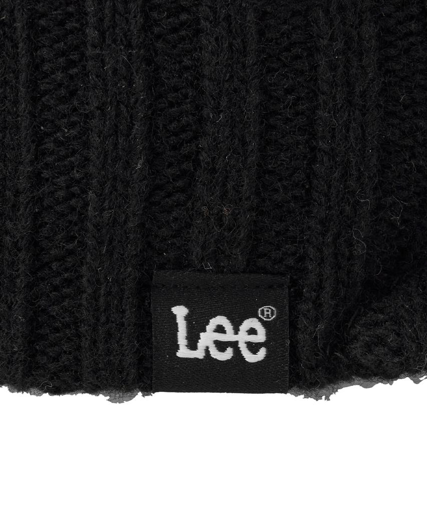 LEE Cable Brim Beanie Black