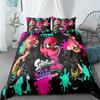 Switch Game Bedding Set King Queen Full Twin Double Single Size splatoon Duvet Cover Set
