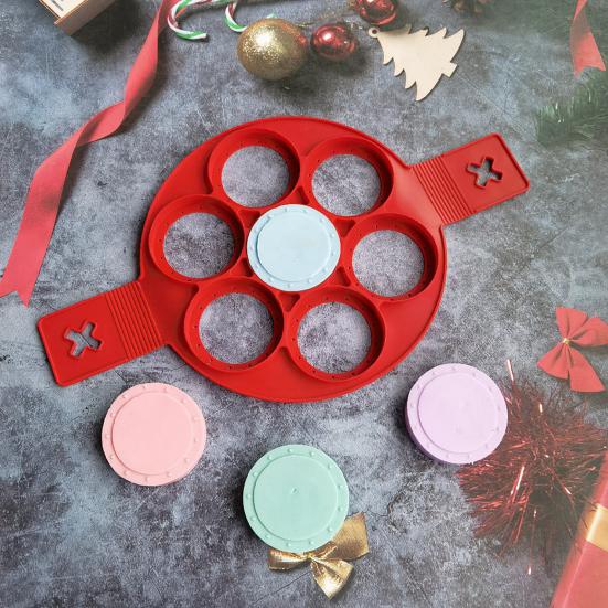 Odolný kroužek na palačinky Rychloupínací DIY Flexibilní silikonové kuchyňské potřeby na smažené vejce