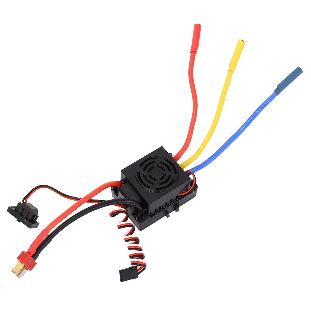 Brushless ESC for 1/10 RC Car 60A Electronic Speed Controller Noninductive Waterproof