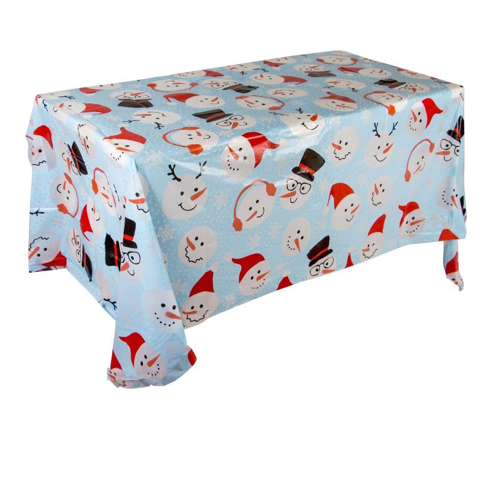 Pumpkin Ghost Bat Spider Snowman Dining Table Cover Disposable Tablecloth  Festival Party