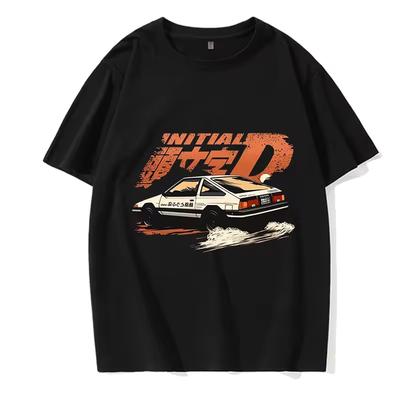 Initial D T Shirt Japanese Anime Cartoon Gothic Summer Tops Men Graphic Tee Shirt AE86 Funny Harajuku Manga T Shirt Male