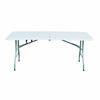 Marbueno Folding Table Resin White 152x70x74 cm Rectangular for Outdoor and Camping