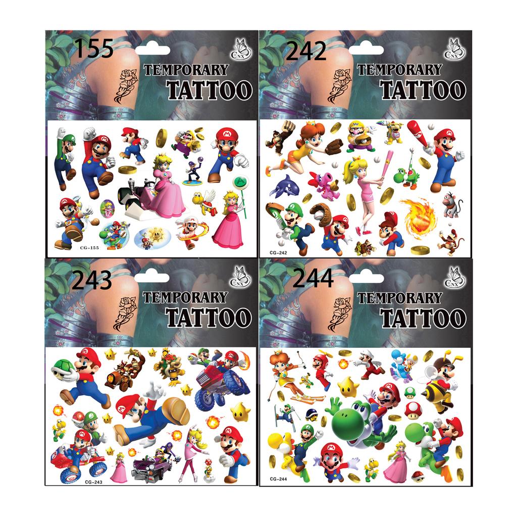 Brother Mario Party Favors Gifts Stamps Slap Bracelet Stickers Christmas Stocking Fillers Birthday Souvenirs Decoration Supplies