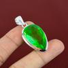 Faceted green amethyst pendant 925 sterling silver pendant handmade statement pendant gemstone pendant latest design jewelry gifts for women