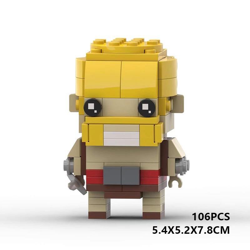 MOC Royal Clash Serie Baustein-Bausatz Kreatives Brickheadz Spielzeug Geeignetes Geschenk für Familie und Freunde